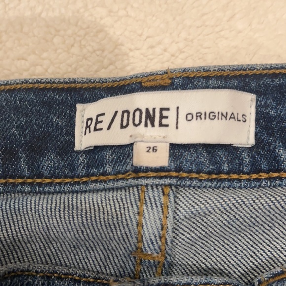 ReDone Originals high rise ankle crop jeans 26 - Picture 2 of 6